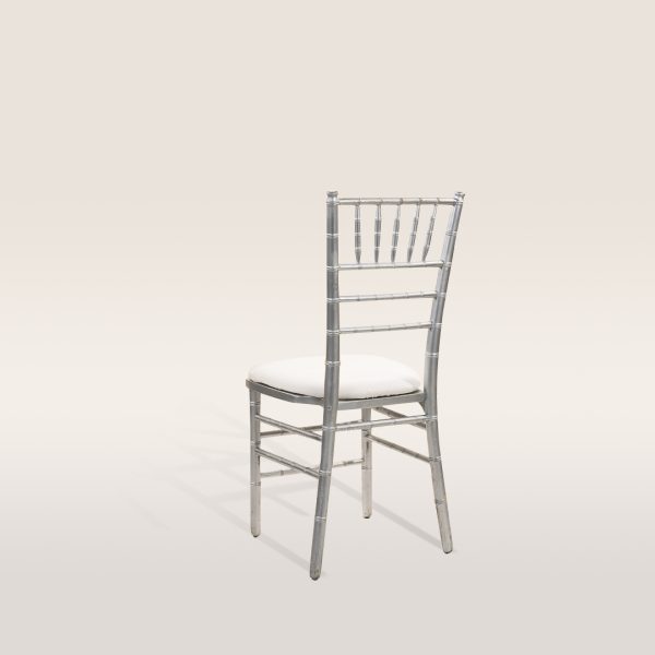 Chaise Chiavari en résine argentée - Image 4