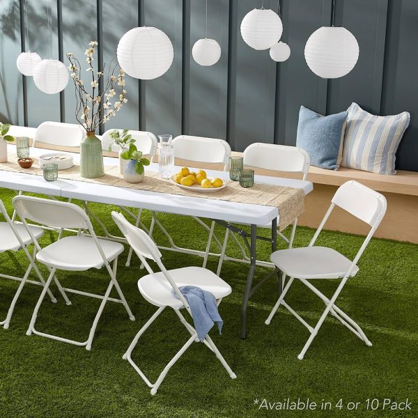 Chaises pliantes blanc