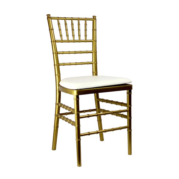 Chaise Chiavari en résine dorée - Image 3